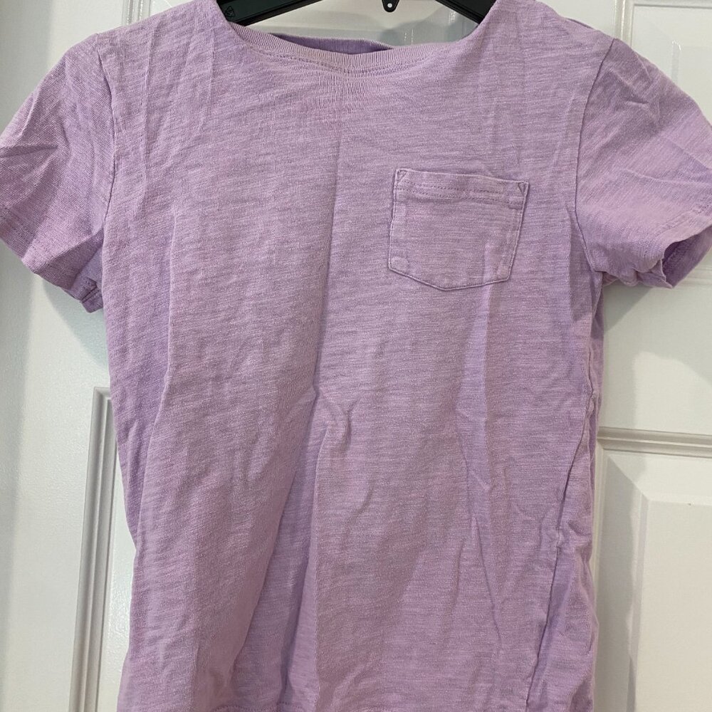 Janie & Jack Slub T-shirt Lavender Size 10